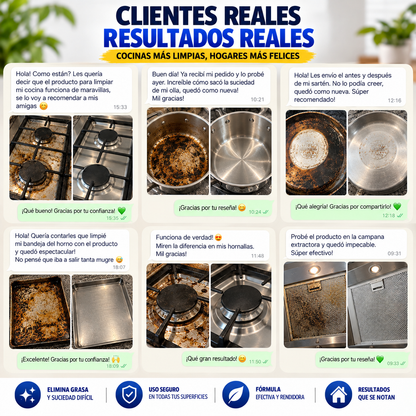 Limpiador Multiusos Para Cocina | Elimina Grasa y Resiudos Quemados 🧼🤩