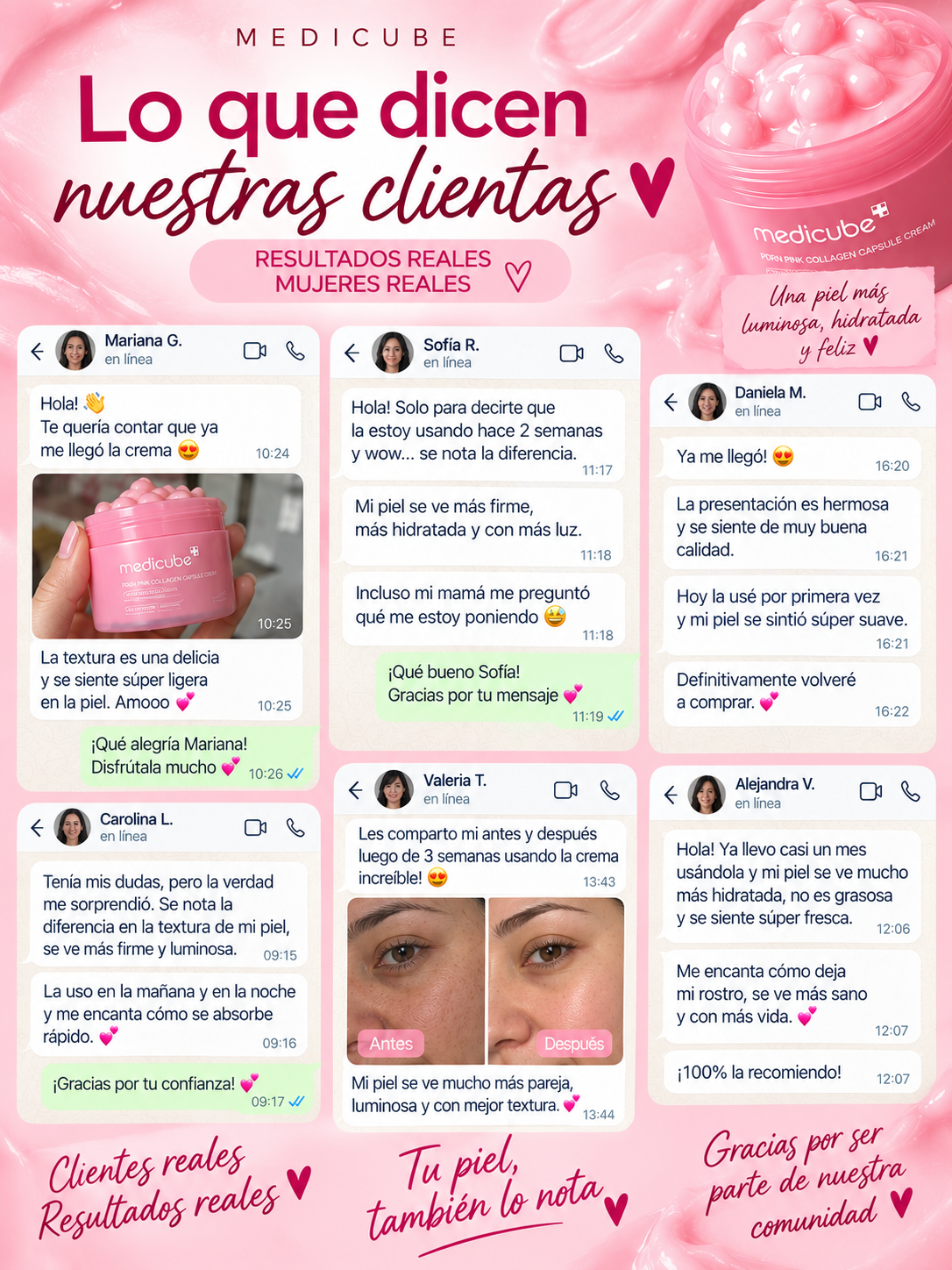 Medicube PDRN Pink Collagen — Crema en Cápsulas con Colágeno y Niacinamida 5%