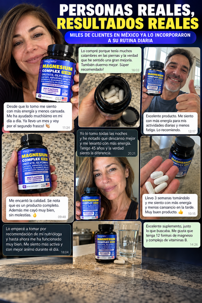 MAGNESIUM COMPLEX 12-EN-1 | 🔥Mejor Función Muscular | Menos Cansancio